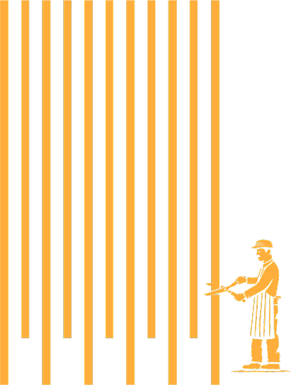 Pastaio illustration with pasta strands